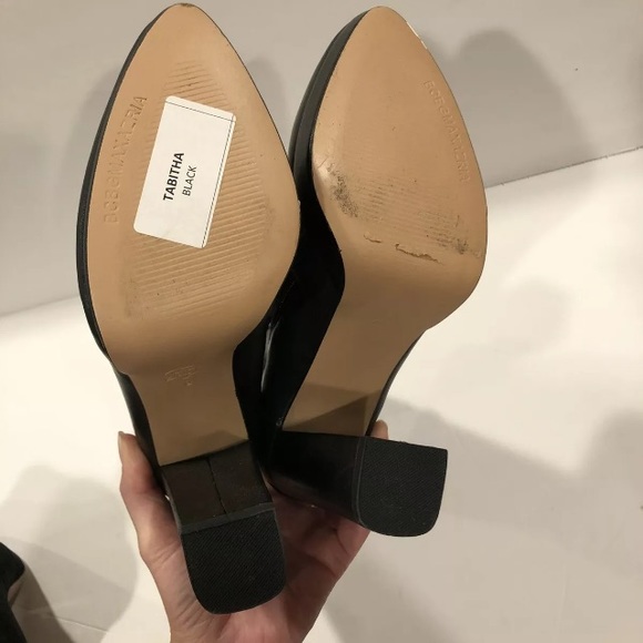 BCBGmaxazria Tabitha boots heels leather black 9 - Picture 9 of 13